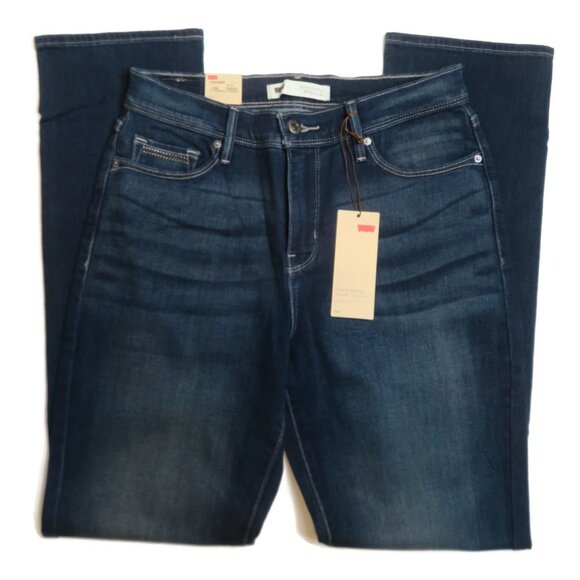 NEW Levis 512 Misses 10 / 30 Perfectly Slimming Skinny Blue Jeans NWT 10M - Picture 2 of 9